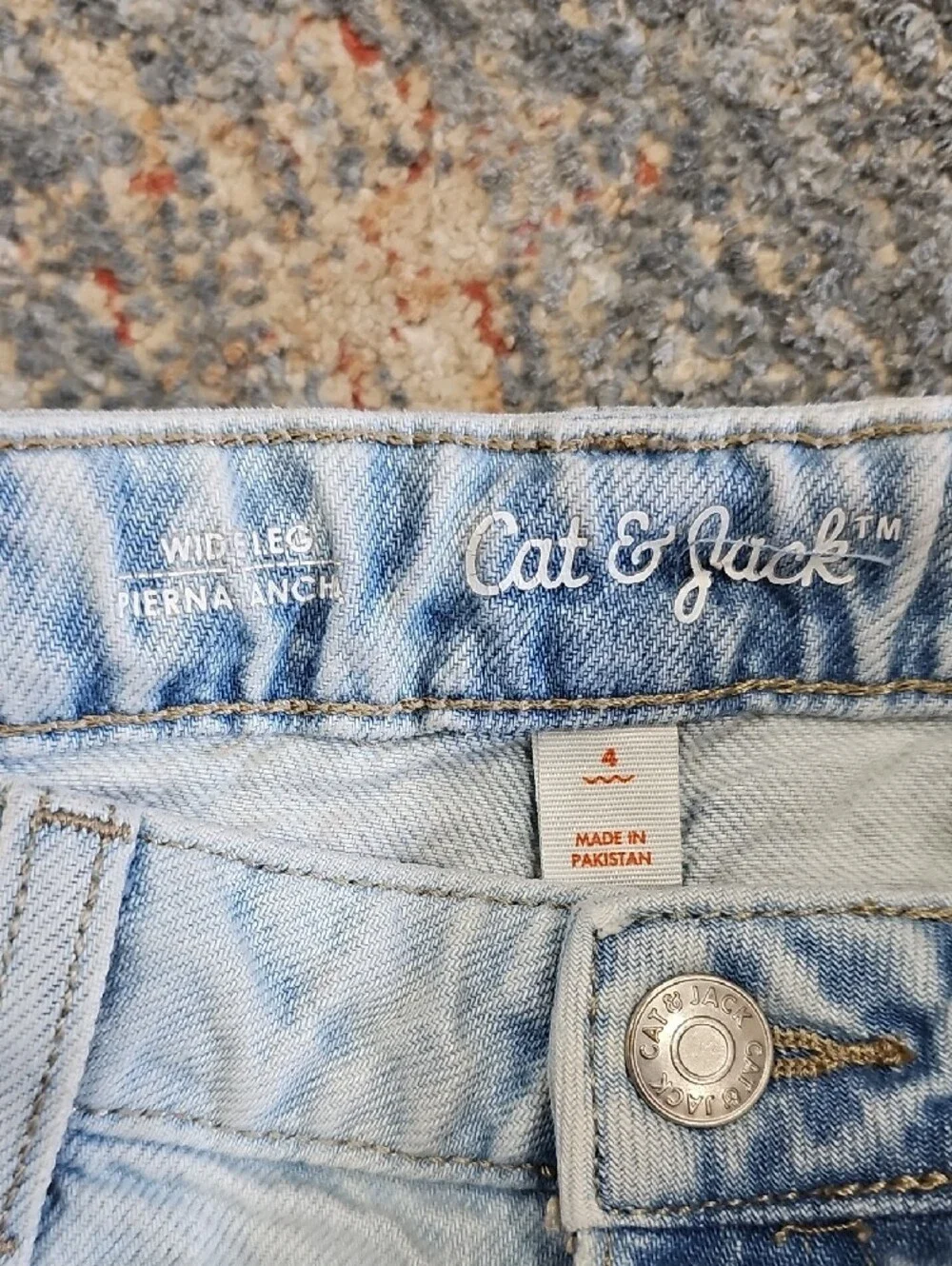 Cat & Jack Light Blue Kids Wide-Leg Jeans